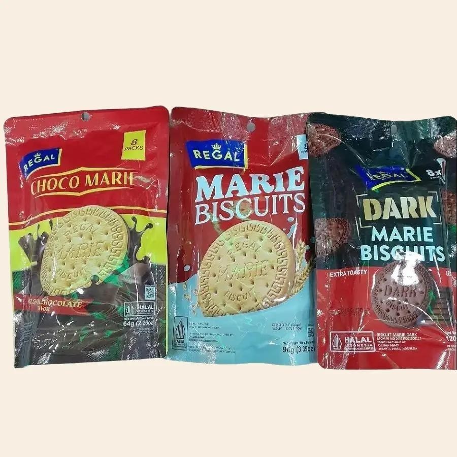 

Regal Biskuit Pouch Rasa CHOCO MARIE / MILK MARIE ORIGINAL / DARK MARIE ( isi 8 pack )