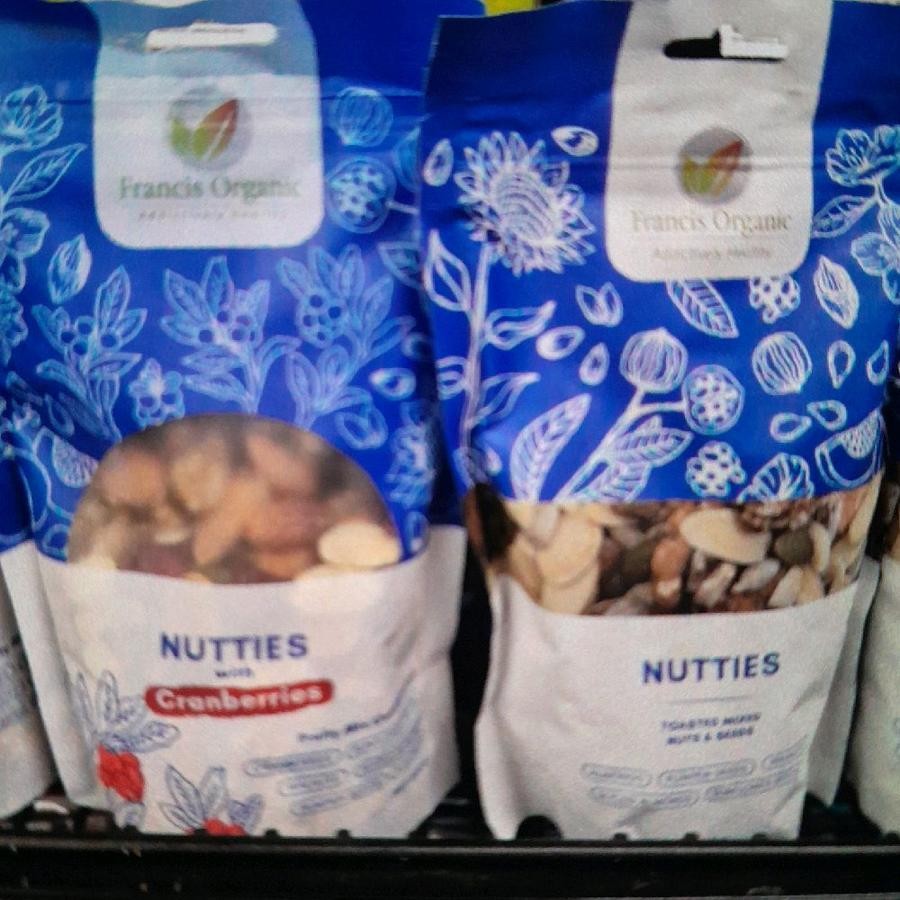 

Francis Organic Nutties Kacang Organik Varian ORIGINAL MIX / CRANBERRIES 200gr