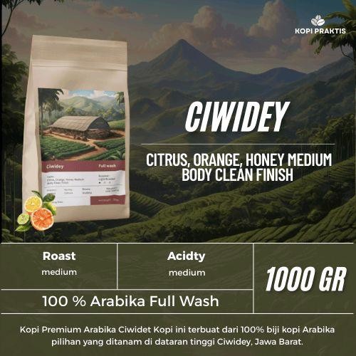 

ROASTED BEANS ARABIKA FULL WASH CIWIDEY 1000 GR | 1 KG | BIJI KOPI SANGRAI | Coffee - GILING HALUS