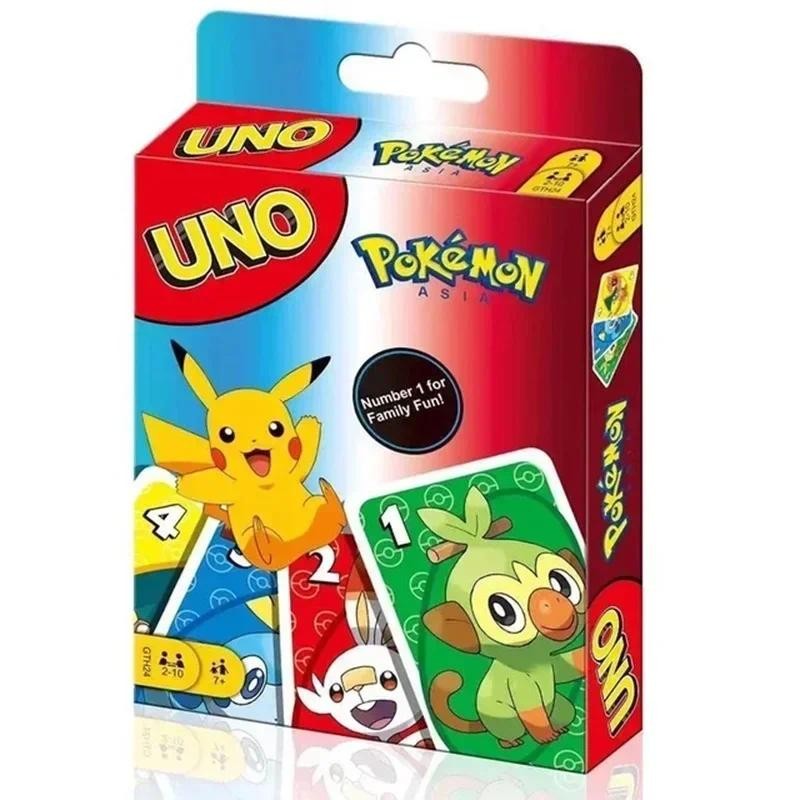 Mattel Games UNO Pokemon Card Game for Family Night Featuring Tv Show Themed Graphics and a Special 