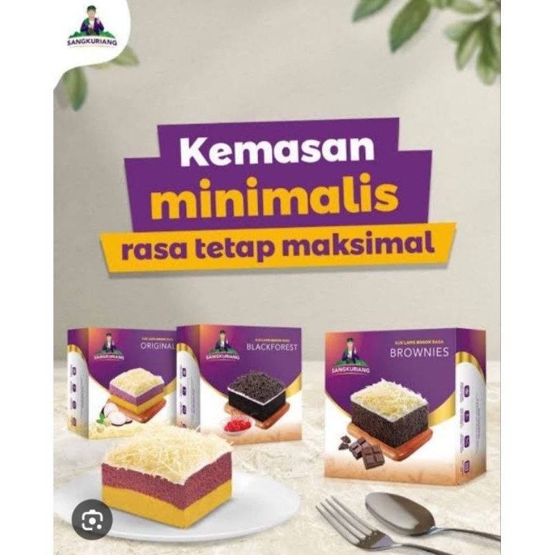 

Paket Hemat 3 box Mini pack Lapis Bogor Sangkuriang + FREE SPOUNBOUN SANGKURIANG