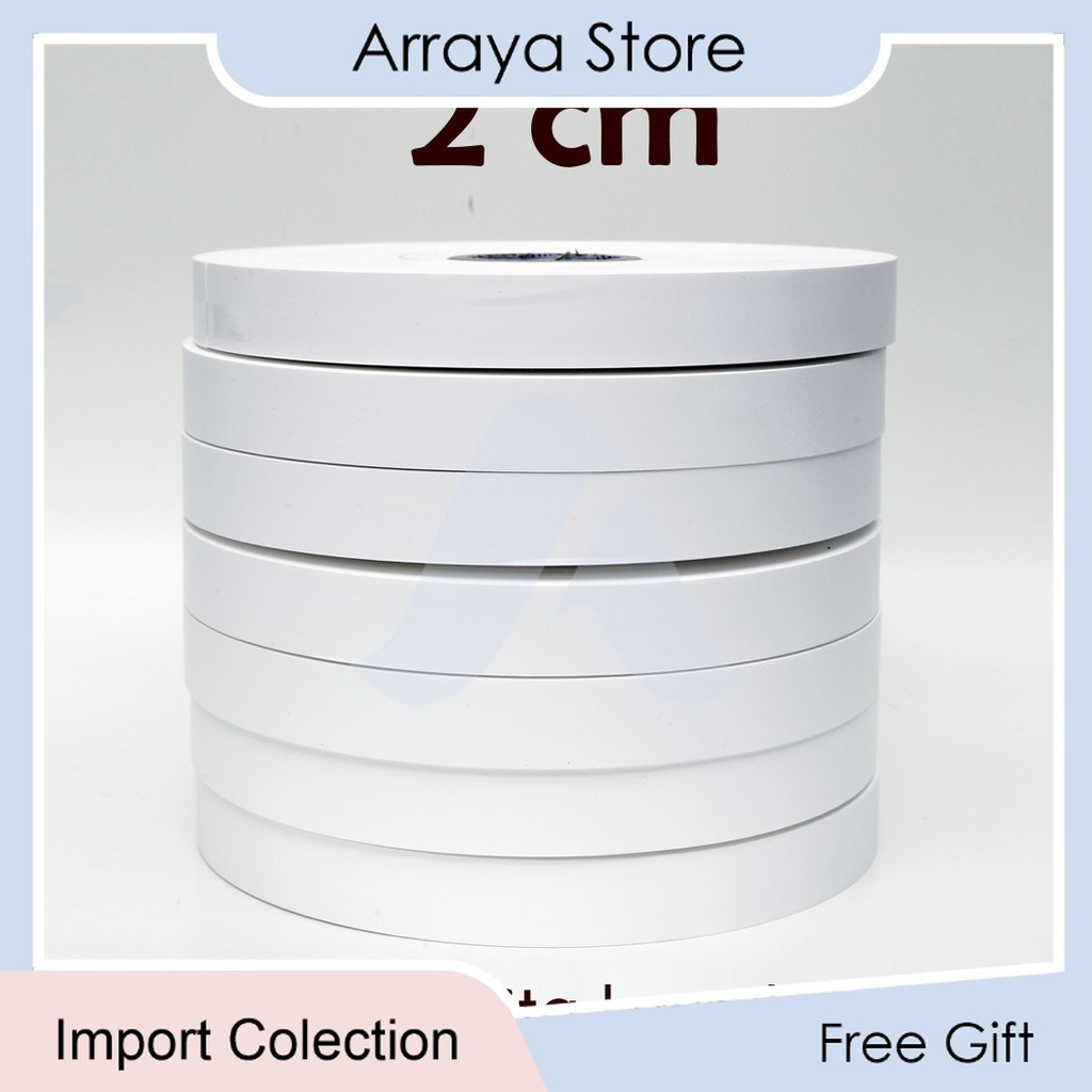 

Pita Laundry Taffeta Label Penanda Roll Kain Kertas 20 mm 2cm 200meter