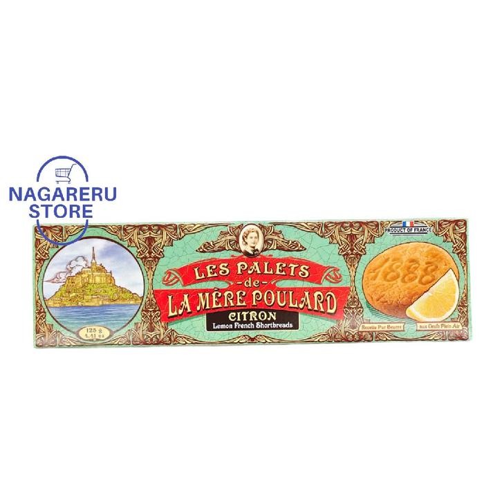 

Les palets de la mere poulard citron lemon french shortbreads (biskuit mentega rasa lemon) 125gr