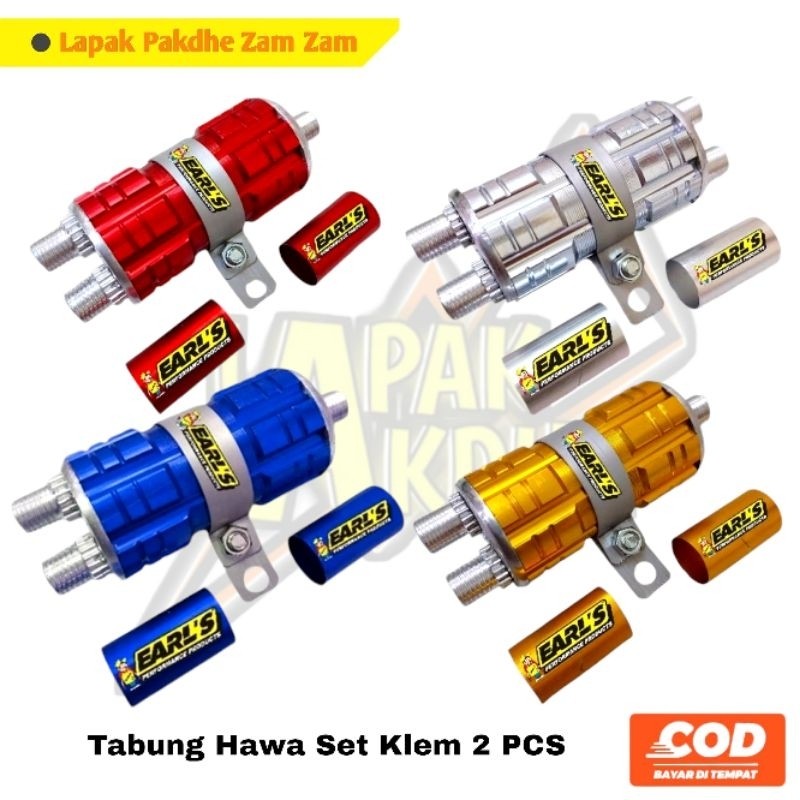 Tabung Hawa CNC Tabung Hawa Mio Tabung Hawa Beat Karbu Set Klem 2 Pcs