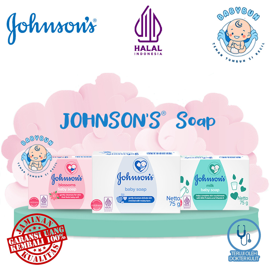JOHNSON'S Johnson Baby Bar Soap 75gr - Sabun Batang