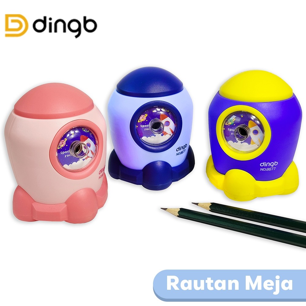 

DINGB Sharpener Rautan Serutan Putar Meja Roket DB-8677
