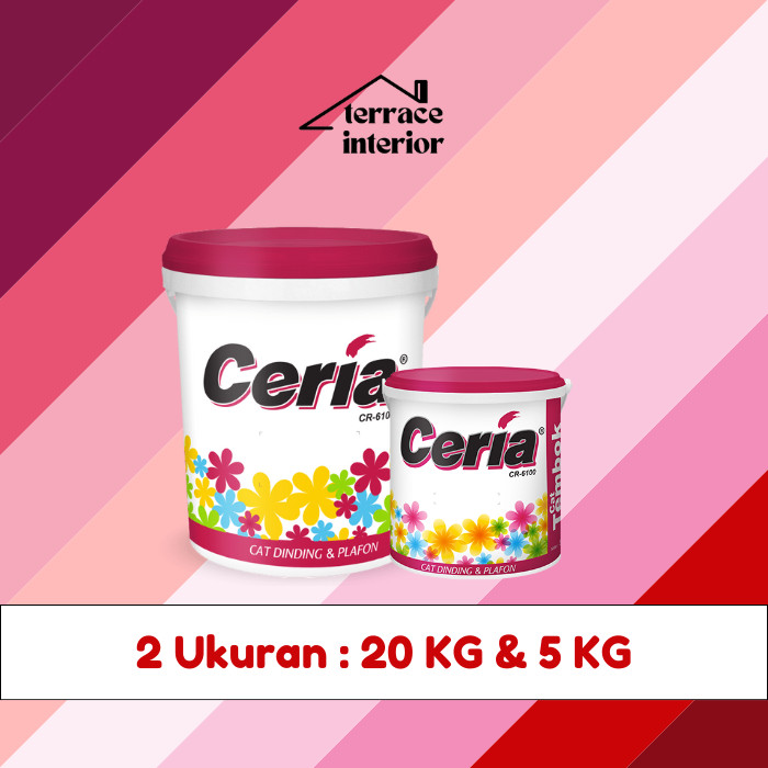 Cat Tembok Interior Propan Ceria  Warna Merah 5 Kg