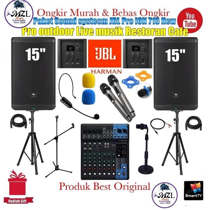 Paket Sound System Pro outdoor 15 inch speaker JBL ION715 Original resmi