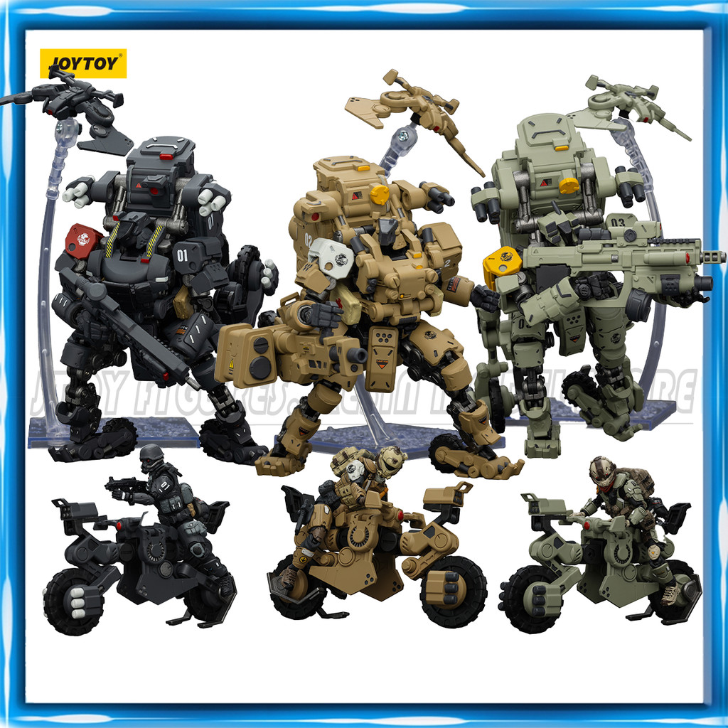 JOYTOY 1/18 Action Figure Fear XS Mech Tactical Assault Night Raid Anime figures Toys Military Model