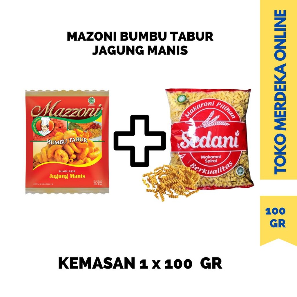 

PAKET HEMAT MAKLOR 1PCS MAZZONI + 1 PCS MAKARONI SEDANI