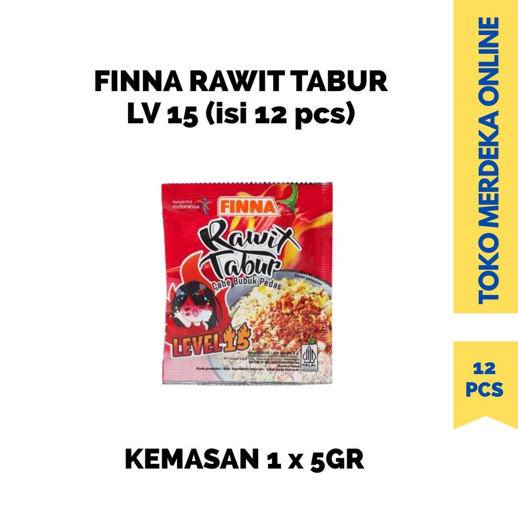 

BUMBU TABUR FINNA CABE RAWIT ISI 12 PCS