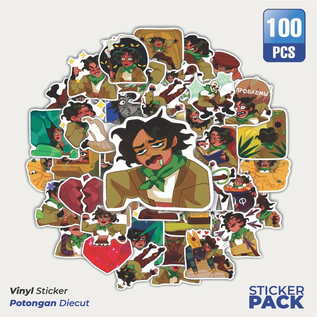 

Super Hemat! 100 PCS Stiker Kartun Diana Bones Waterproof Aesthetic- Untuk Laptop, Motor, dan Helm - Paper Stationery Pack