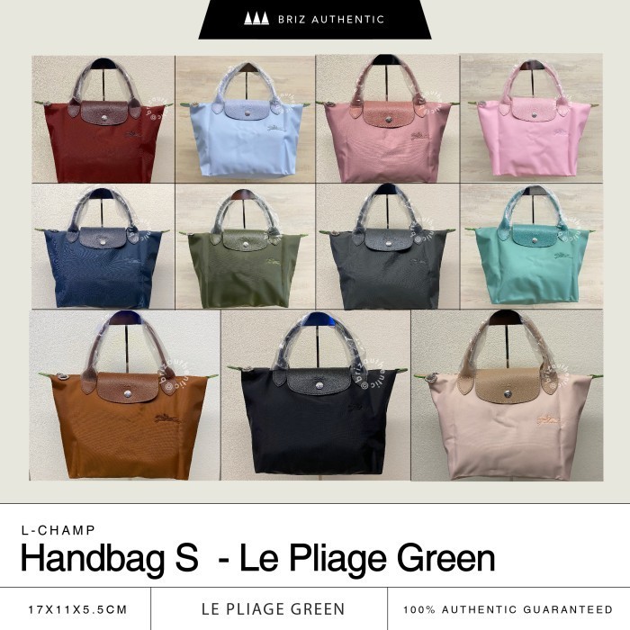 [S3TYA_SHOP] Tas L-Champ Le Pliage Green Short-H 100% ORIGINAL - S, Ocean Blue