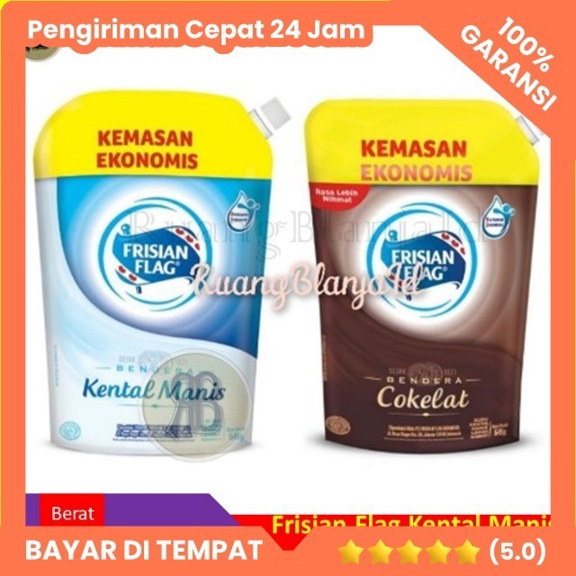 

SUSU KENTAL MANIS FRISIAN FLAG POUCH - SKM Putih - coklat