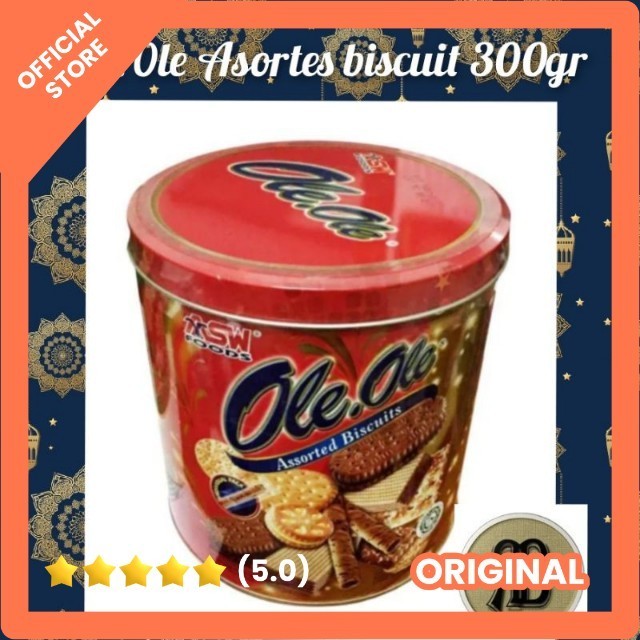 

Ole ole biskuit kaleng 300gr l oleole assorted biscuit 300gr