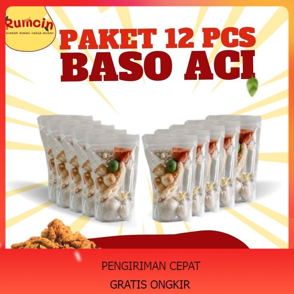 

Paket Baso Aci 12 Pcs [Free Basreng] Pedas Gratis Ongkir