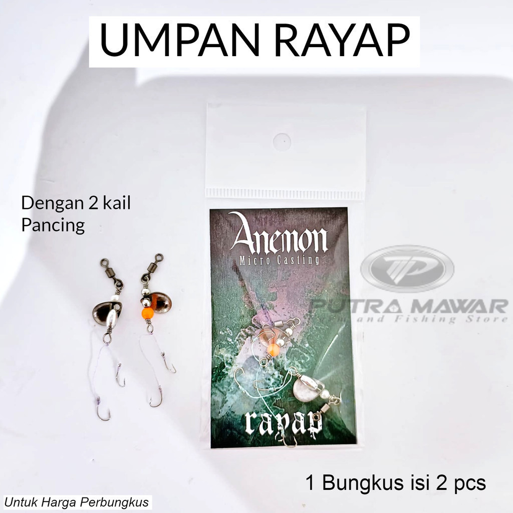 Umpan Rayap anemon Lure Dengan 2 Kail Kecil Buat Micro Casting Wader Nila Kocolan Red Revil Di Kalen