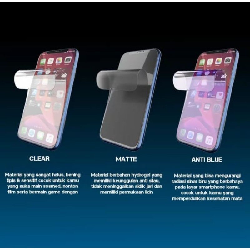 [JDS] Anti Gores Hydrogel Screen Protector Evercoss M6 Full Covered Pengganti Tempered Glass