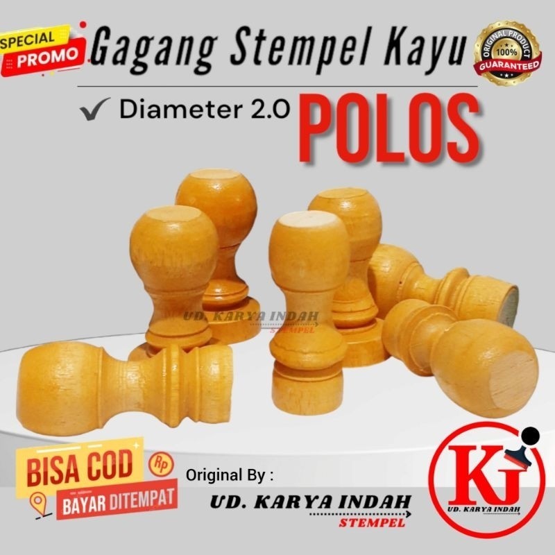 

Gagang Stempel kayu D2 Polos