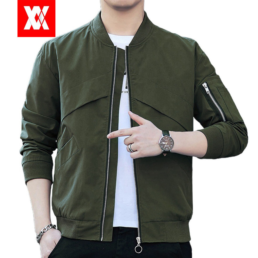 Valir Fizime - Jaket Bomber Pria Keren Waterproof Bahan Taslan