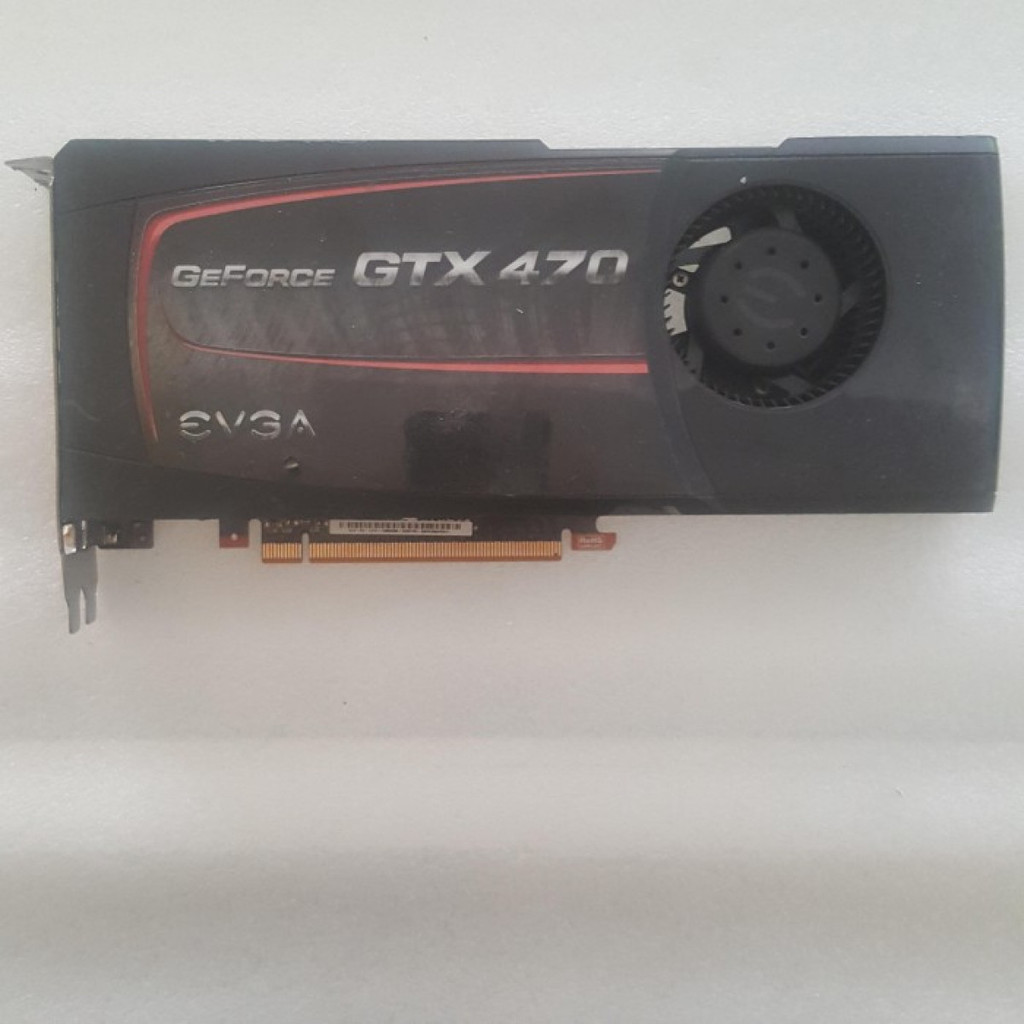 EVGA GeForce GTX 470 GTX470 1280MB GDDR5 Minus Tak Tampil