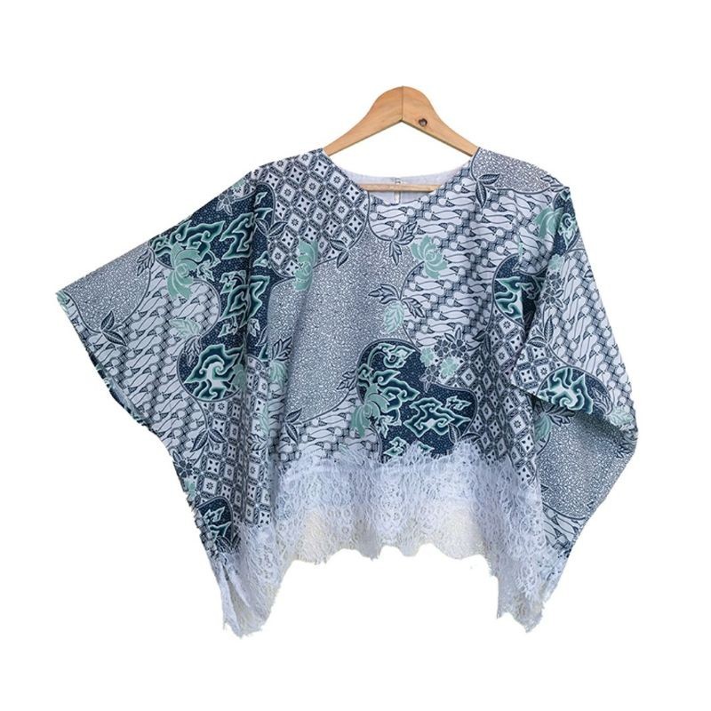 Blus Lowo Renda Batik Premium Atasan Blus Batik Wanita Premium