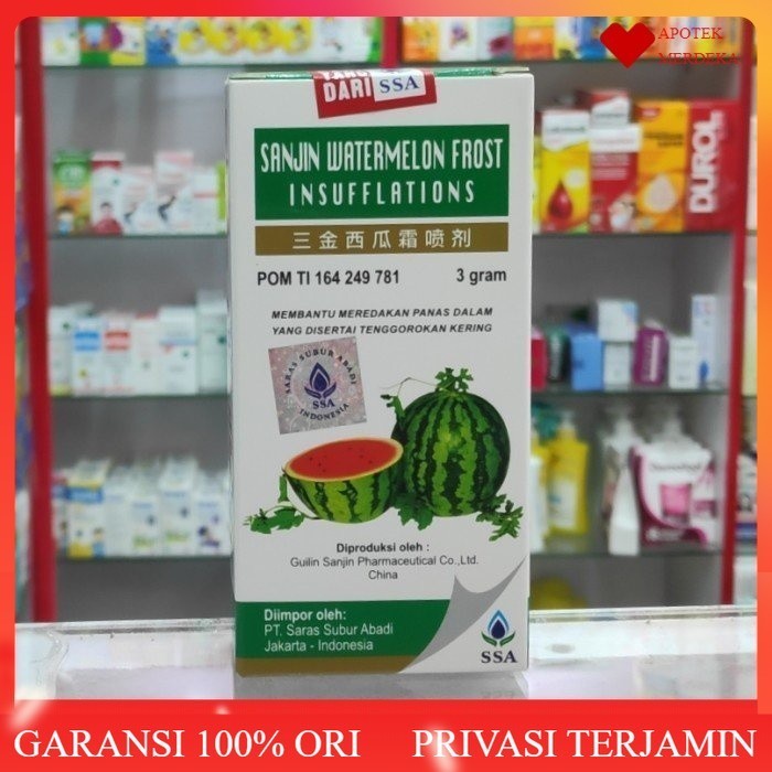 Sanjin Watermelon Frost Insufflations / sanjin watermelon frost insufflations / obat cina panas dala