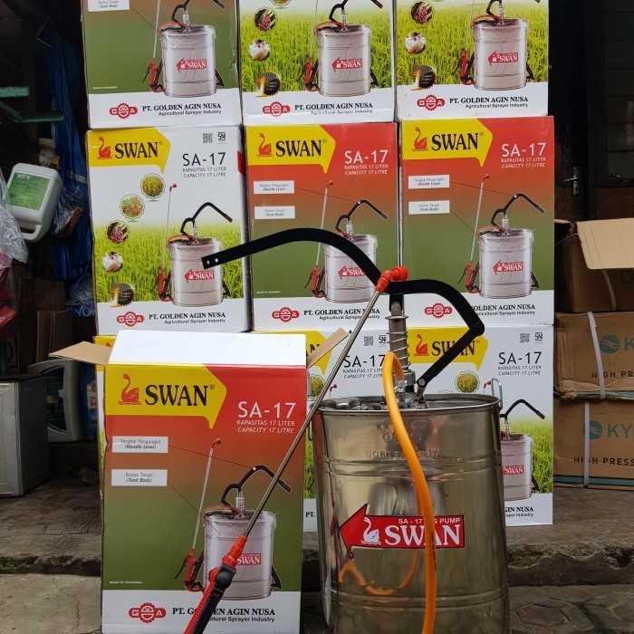 pompa sprayer alat semprot hama SWAN tangki 17 liter SA 17 SWAN ASLI ORIGINAL
