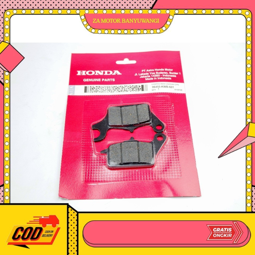 kampas rem revo absolute ori - kampas rem depan supra x 125 - Kampas Rem Depan Blade - KWB