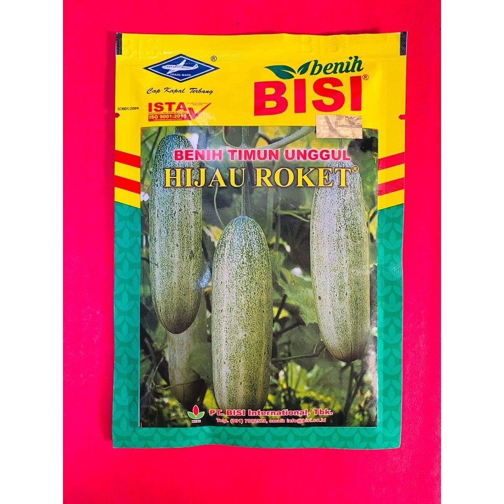 Benih timun mentimun toleran layu HIJAU ROKET isi 50gr dari BENIH BISI