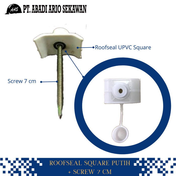ROOFSEAL KOTAK PERSEGI / ROOF SEAL / WEATHER SEAL SQUARE ATAP UPVC