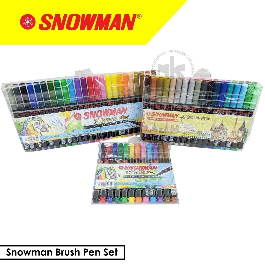 

Snowman Brush Pen Set