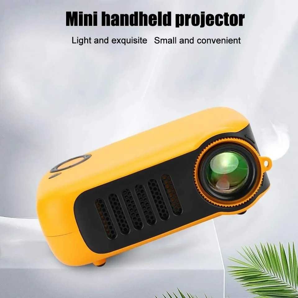 Jipdpro Projector Mini Full HD Super Terang Watt Kecil Proyektor Portable LED Untuk Laptop HP Serbag