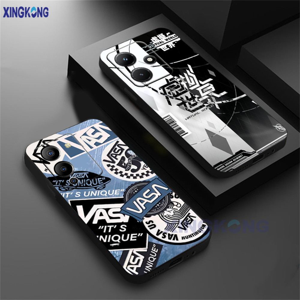 Blue Bottom Tide Casing for Infinix Zero 5G 2023 Hot 30i Note12 G96 12 Pro Hot 20S Note11 Smart7 Sma