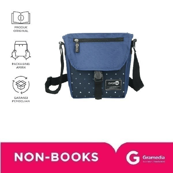 Eversac Sling Bag Blue Triangle Navy
