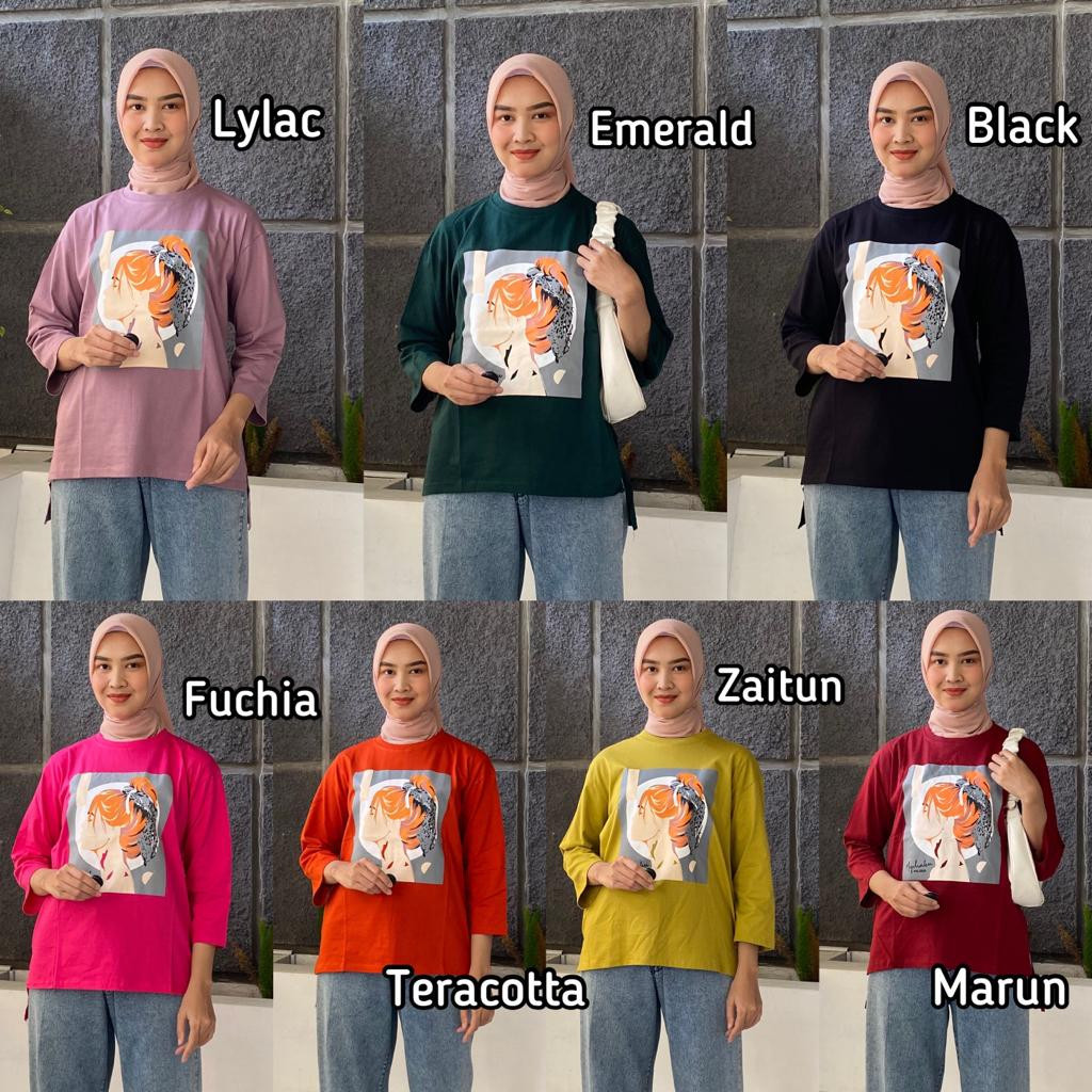 MYSHAKU KAOS OVERSIZE - CUTTON COMBAD 20S