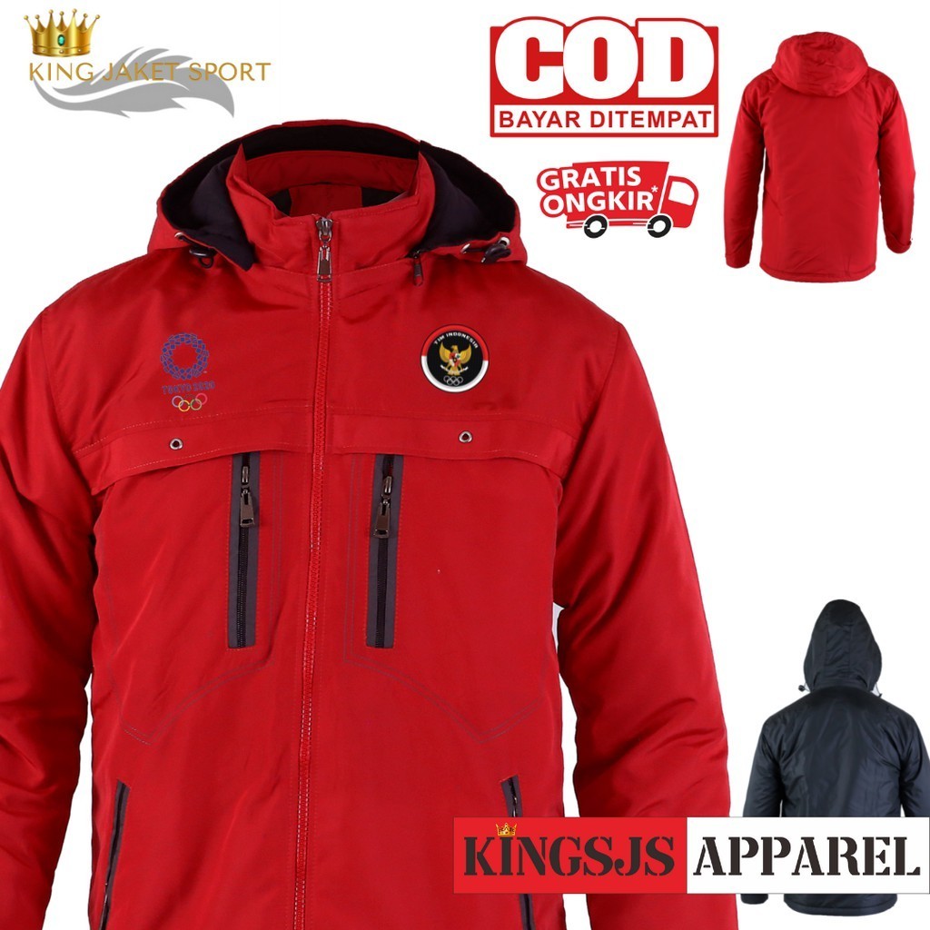 JAKET CLIMBER OLIMPIADE TIMNAS INDONESIA JAKET GUMUNG JAKET OUTDOR JAKET OLAHRAGA JAKET HANGAT// PRO