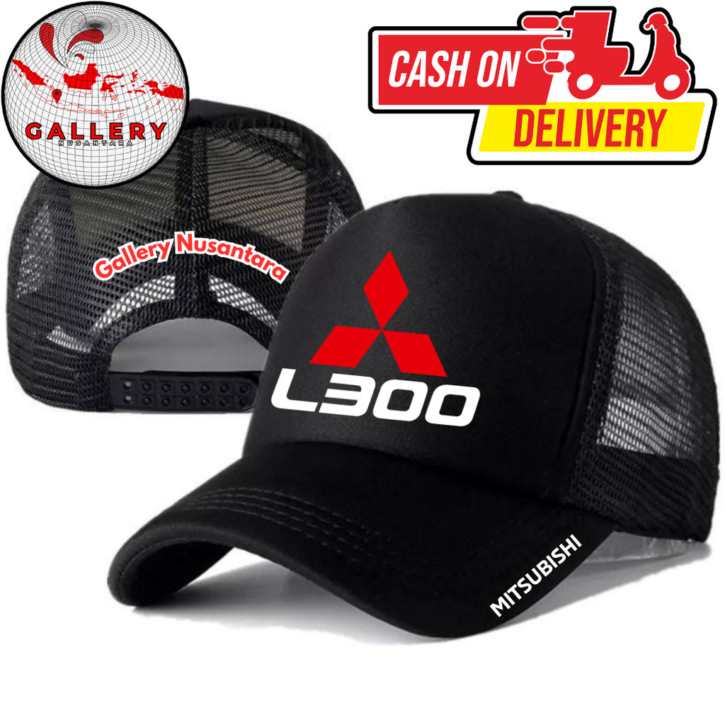 Gallery Nusantara Topi Trucker L300 - Topi Distro L300 Logo - Topi MITSUBISHI L300 Premium - Topi Pr