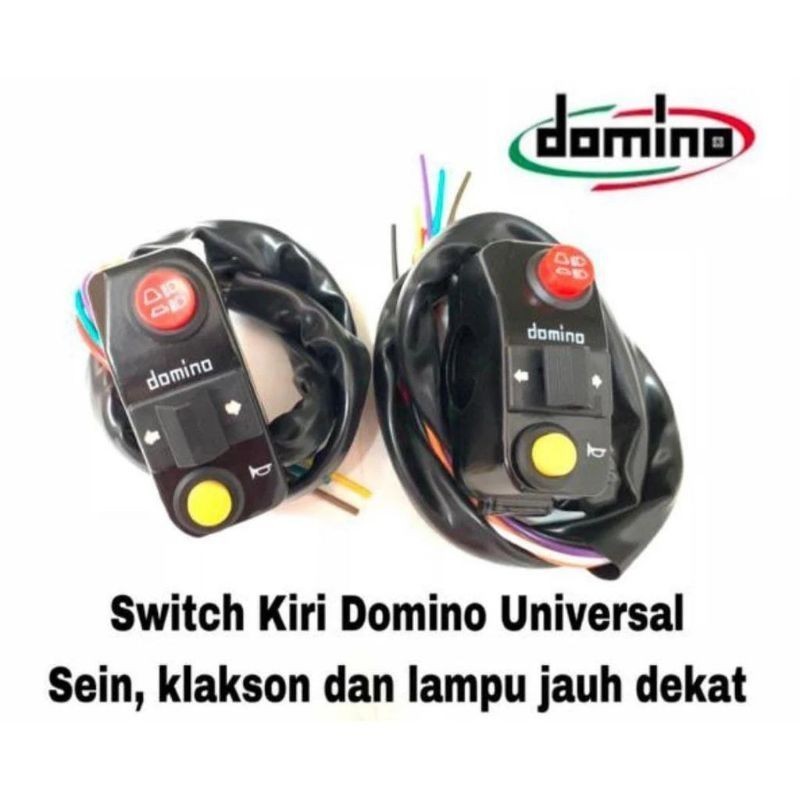 [ DELSER MOTOR ] SAKLAR KIRI BULAT MERAH KUNING TOMBOL LAMPU KIRI SEIN SEN ON OFF LAMPU KLAKSON PLUS