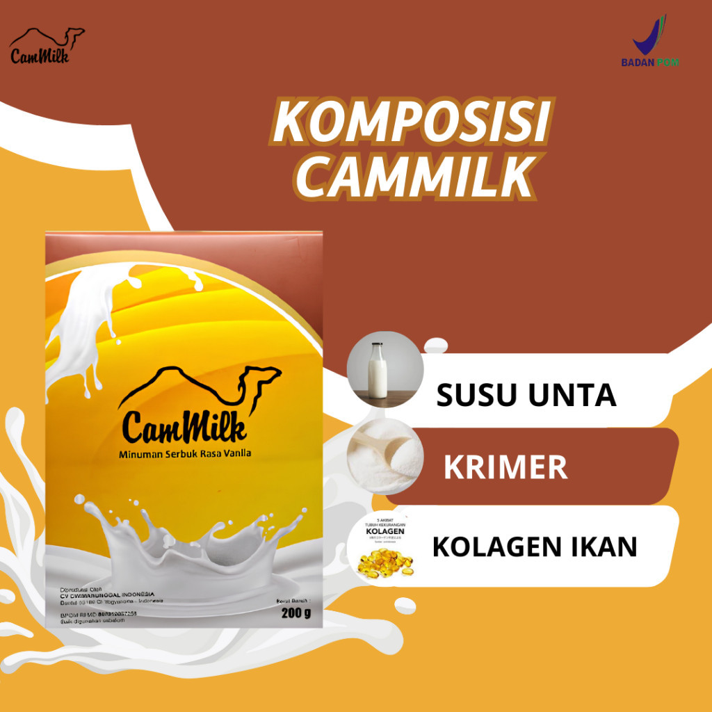

PAKET BELI 10 GRATIS 1 CAMMILK Susu Unta Original Asli 200 Gram