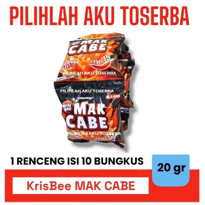 

Krisbee MAK CABE Kentang Goreng Pedas - ( HARGA 1 RENCENG )