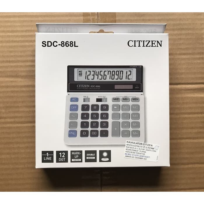 

Citizen calculator sdc 868l kalkulator