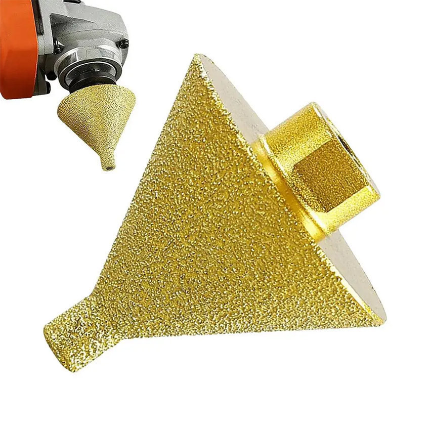 Mata Cnc Router Diamond Chamfer Profil Batu Granit Marmer Nisan Kaca / Mata Profil Keramik Granit