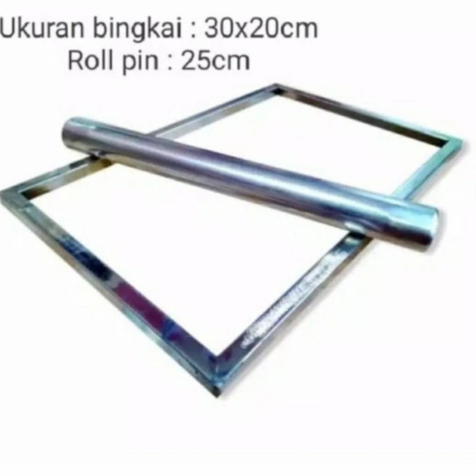 

TERJUAL Bingkai kue kering bahan stainless perata adonan kue - Bingkai Kue, 20x30cm