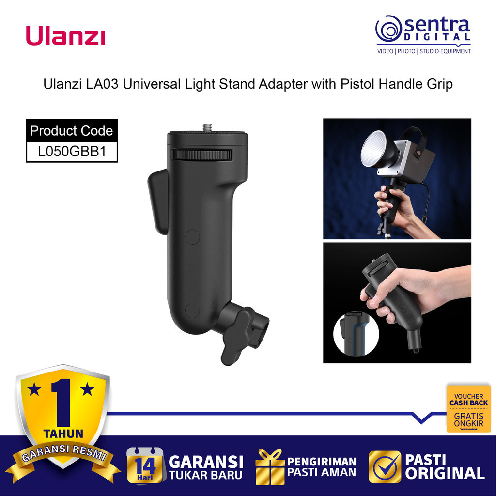 Ulanzi LA03 Light Stand Adapter with Pistol Handle Grip L050GBB1