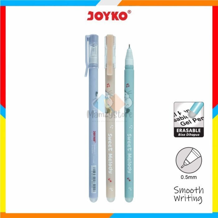 

Erasable Pulpen Bisa Dihapus Joyko GP-334 Shokyo 7 Gel 0.5 mm 12 Pcs / 1 Pack