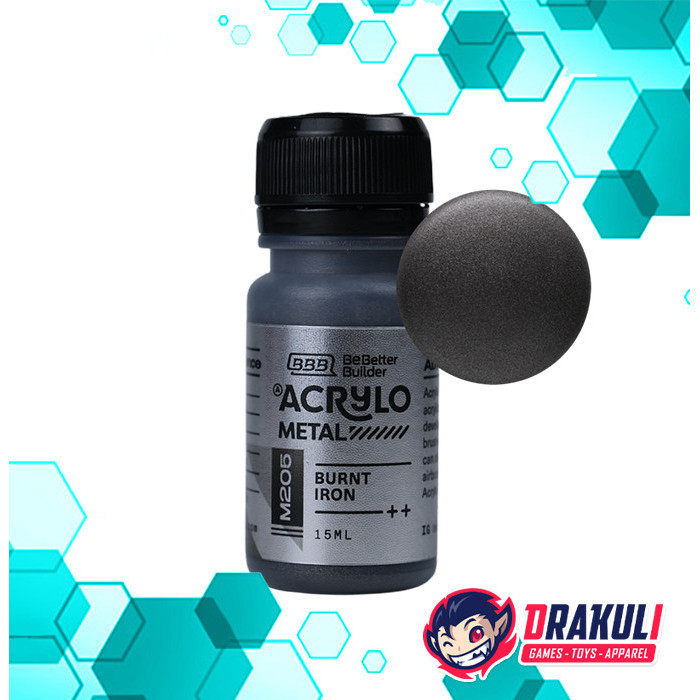 

Drakuli Hobbies Acrylo Metal Paint for Model Kit - Burnt Iron M205