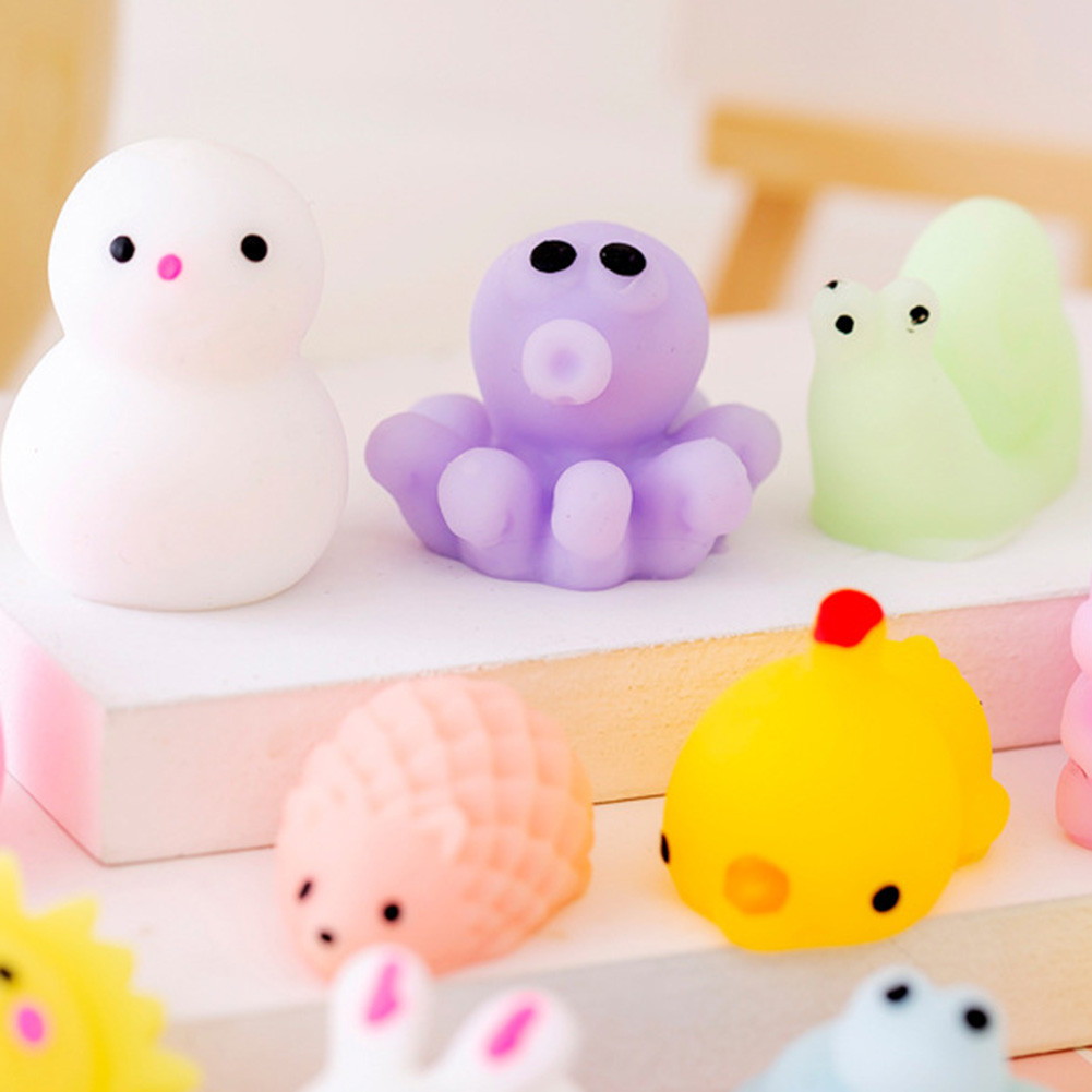 

TPR Soft Glue Antistress Toy Portable Random Style Squeeze Stress Relief Toys Game Props Elastic Mini Soft for Special Education