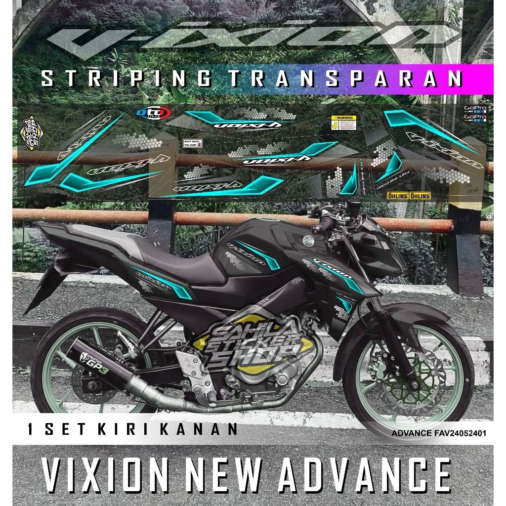 STIKER STRIPING TRANSPARAN (NEW VIXION ADVANCE)