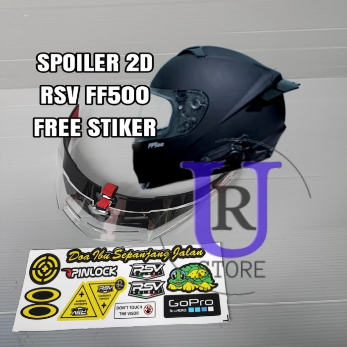 SPOILER 2D HELM RSV FF 500 / SPOILER HELM RSV FF500 / SPOILER RSV FF500 | FREE STIKER